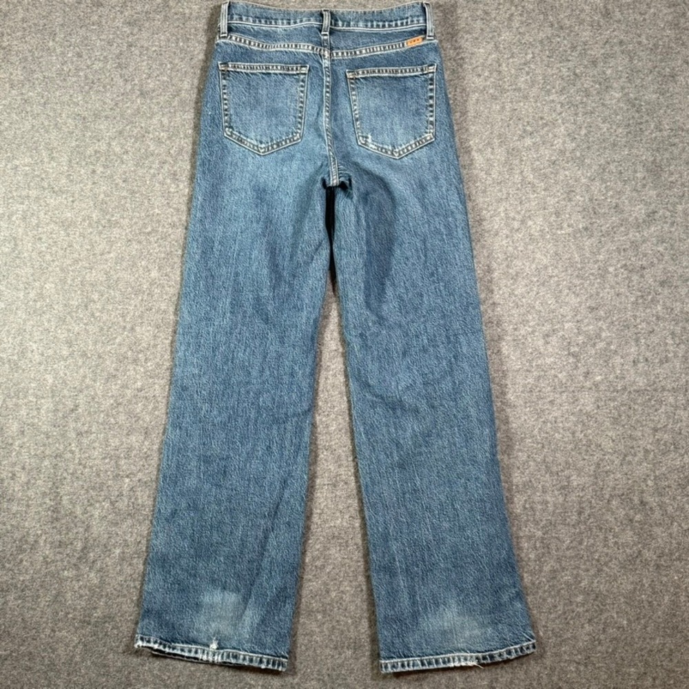 AYR The Secret Sauce Wide Leg Distressed Jeans Medium Wash Blue Size 26 Made LA - Picture 2 of 12
